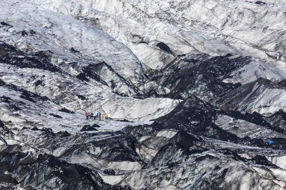 Between ice and ashes