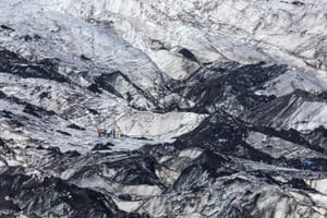 Between ice and ashes